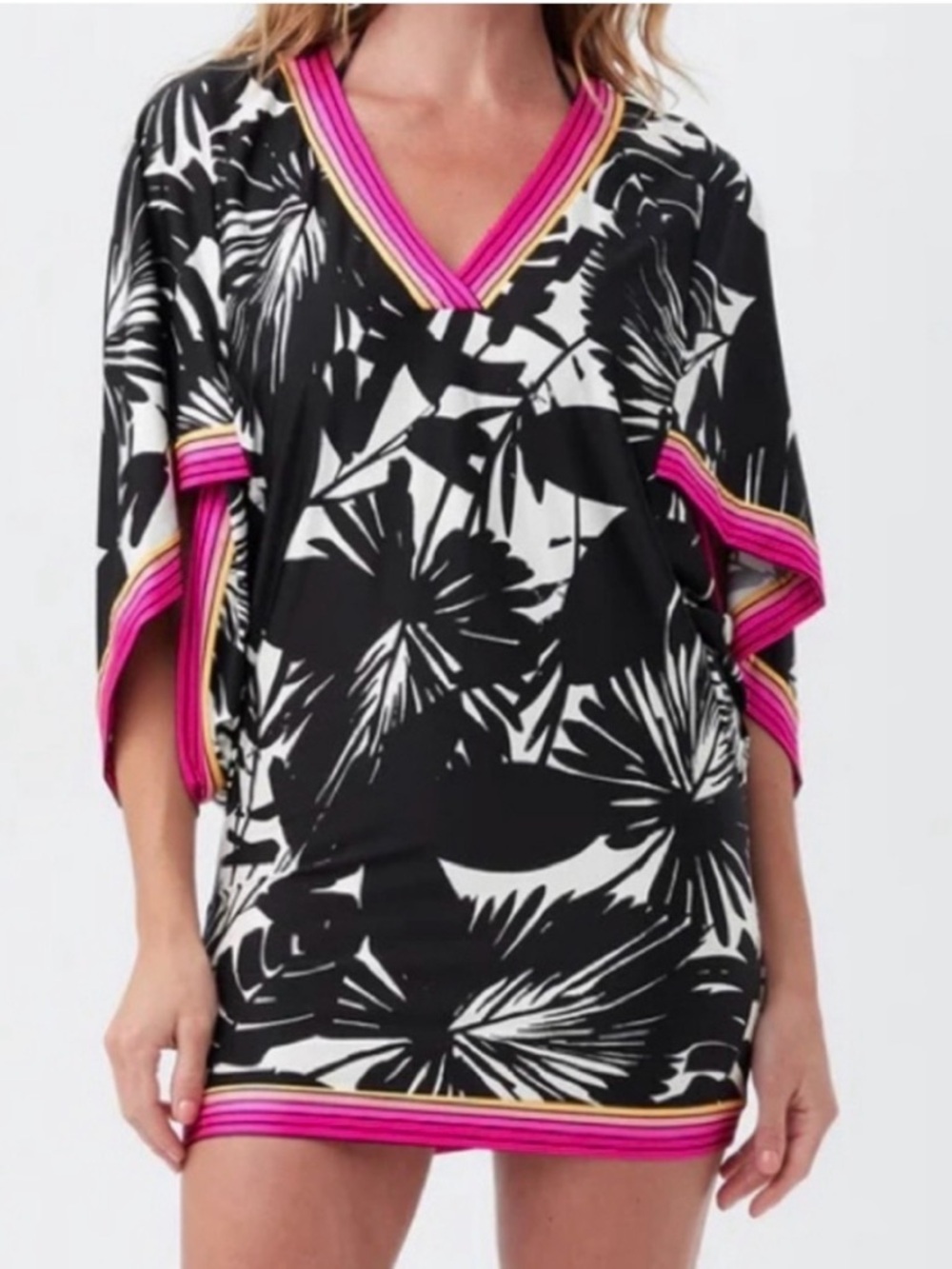 🌴Trina Turk cover-up kimono/dress best of swim host pic🌴